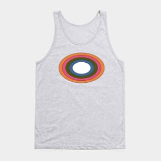 Vintage Retro Rainbow Ellipse Tank Top